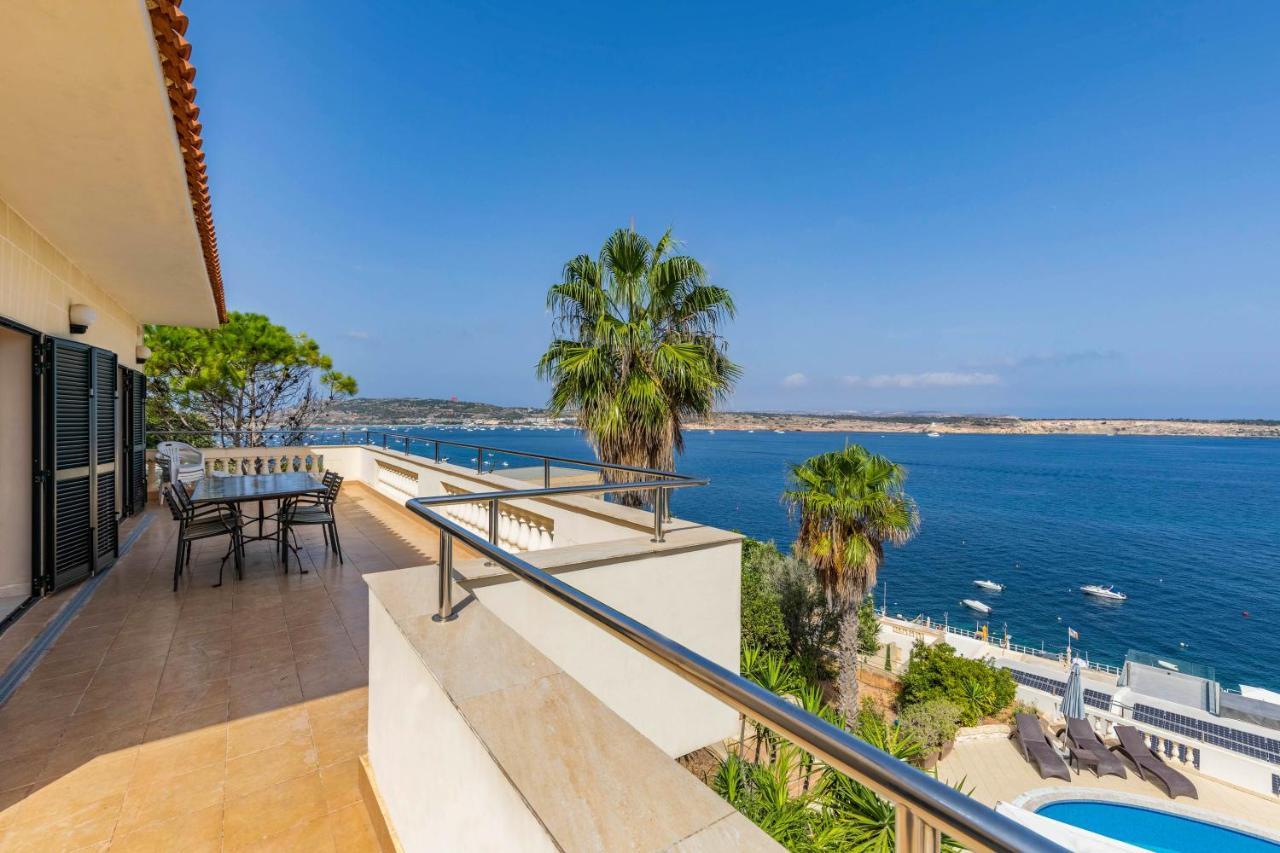 Villa Palma - Sunset Sea Views With Pool, Jacuzzi, Sauna And Games Room Mellieha Exterior photo